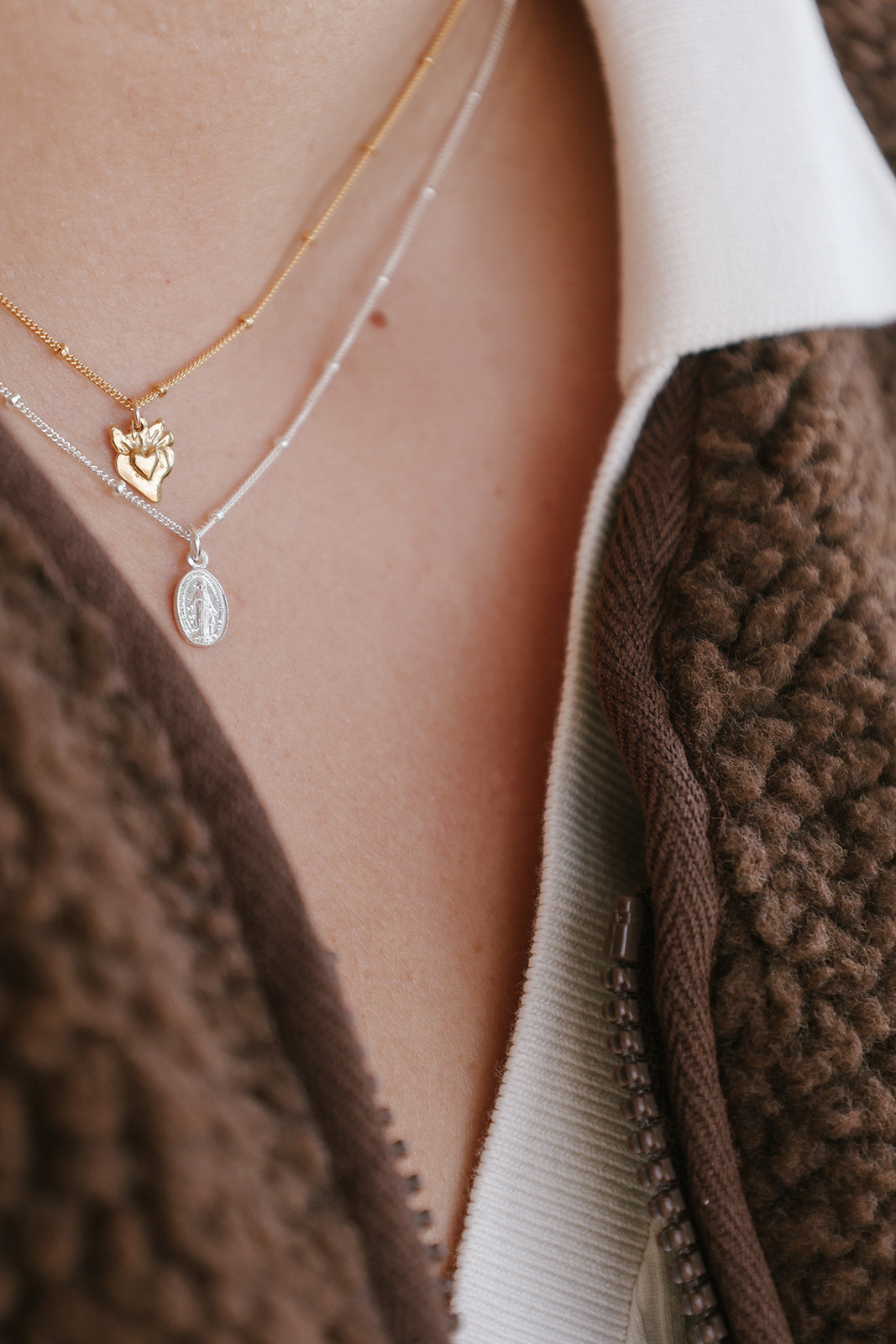 Miraculous Medal Necklace in 925 Sterling Silver