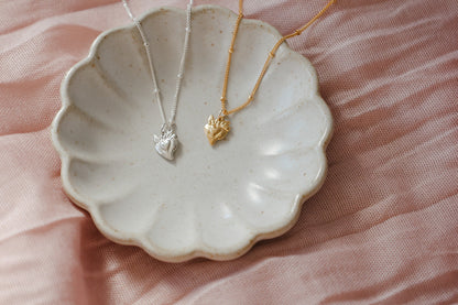 Tiny Sacred Heart Necklace
