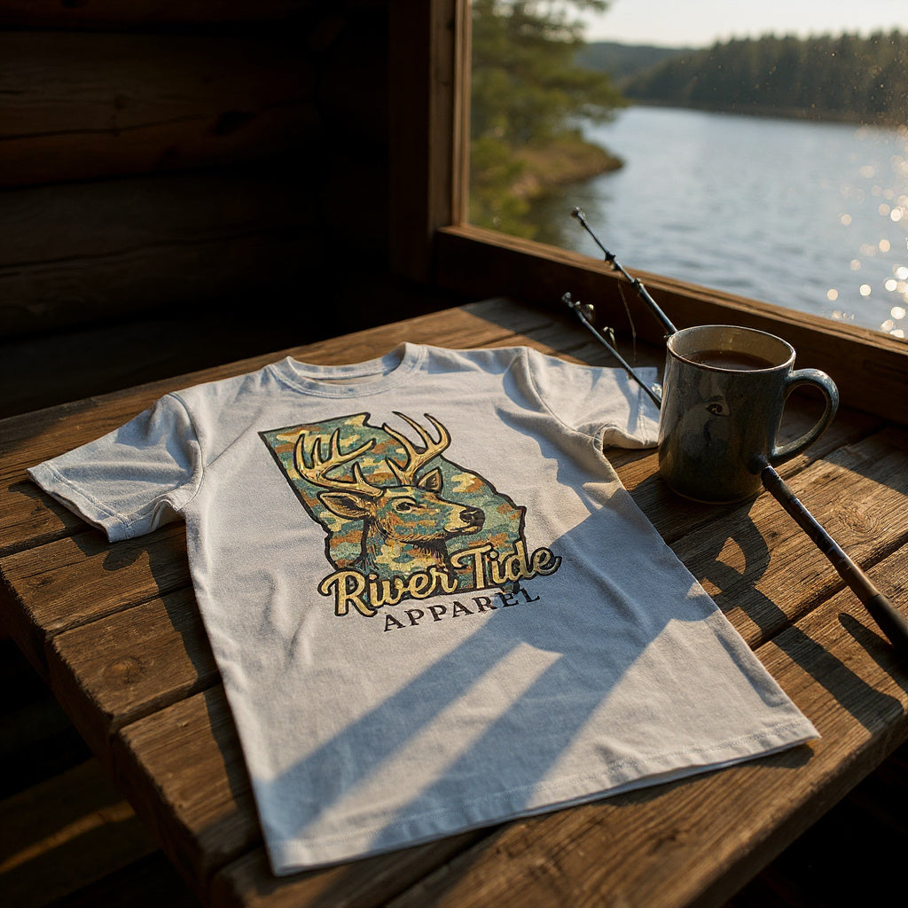 Georgia Vintage Camo Buck Tee Shirt