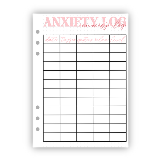 Anxiety Log