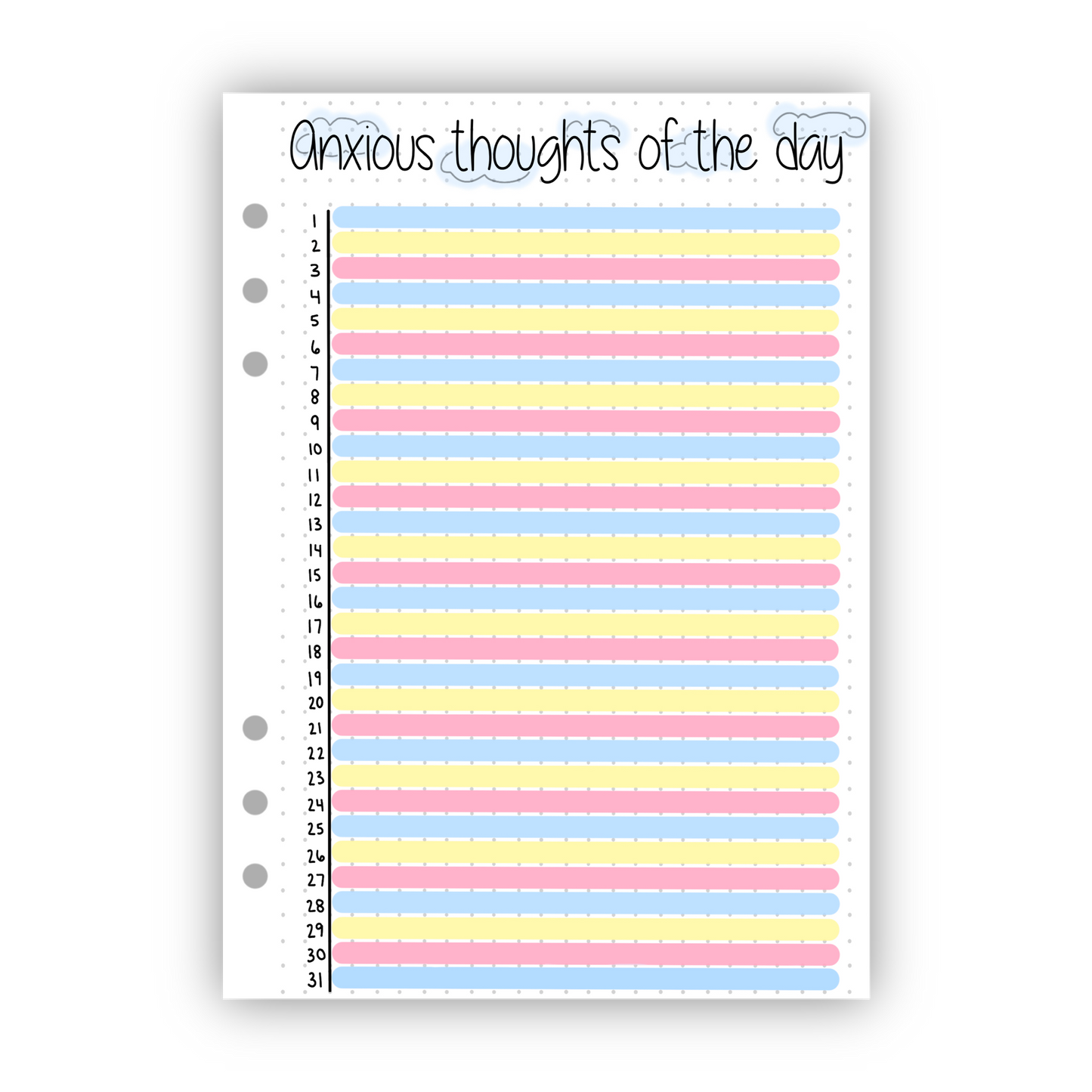 Anxious Thoughts Of The Day