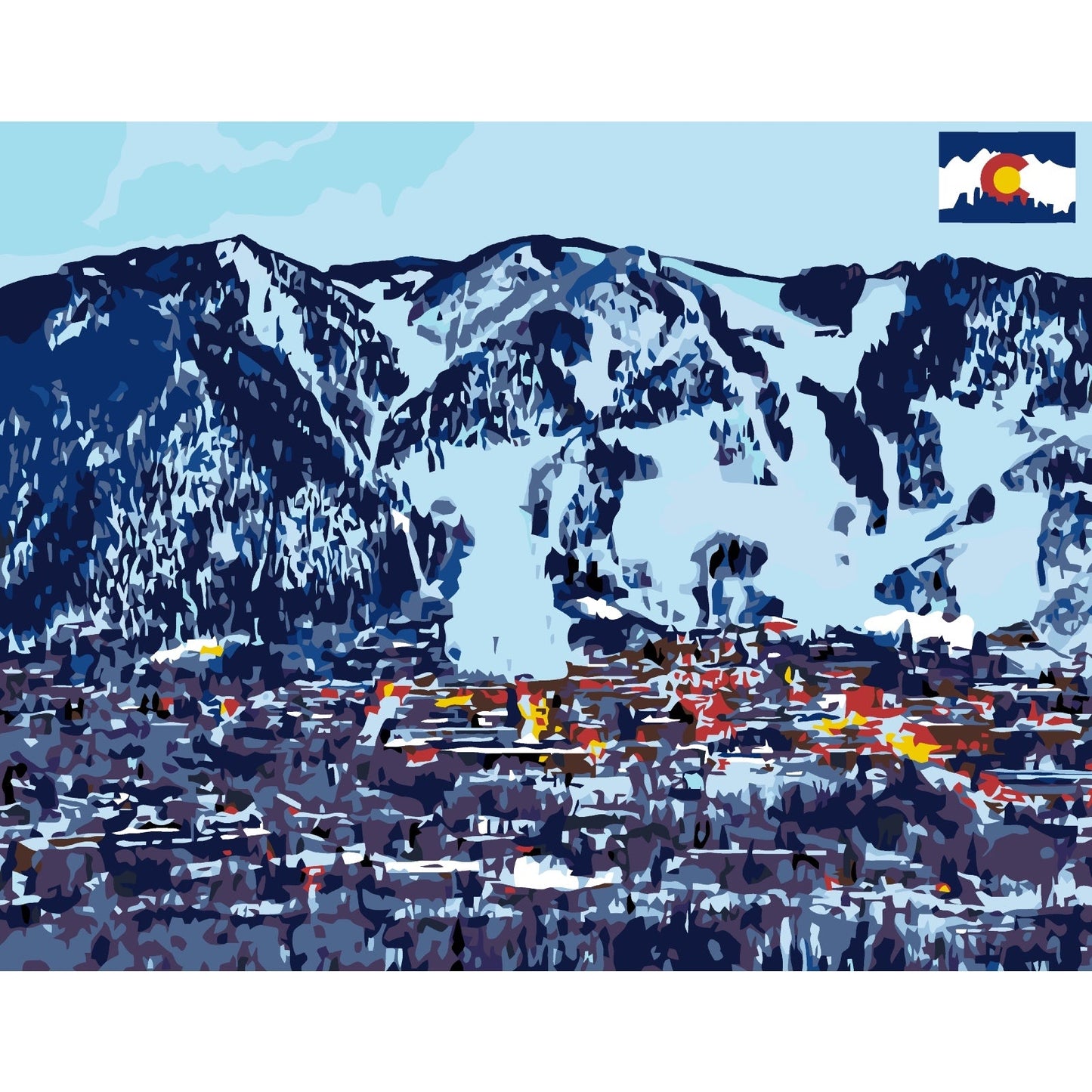 Artwille DIY Paint by Numbers for Adults and Kids - Aspen, Colorado