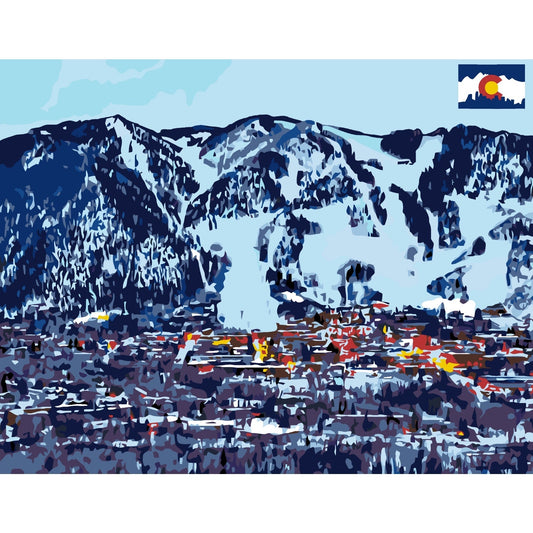 Artwille DIY Paint by Numbers for Adults and Kids - Aspen, Colorado