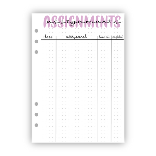 Assignment Tracker