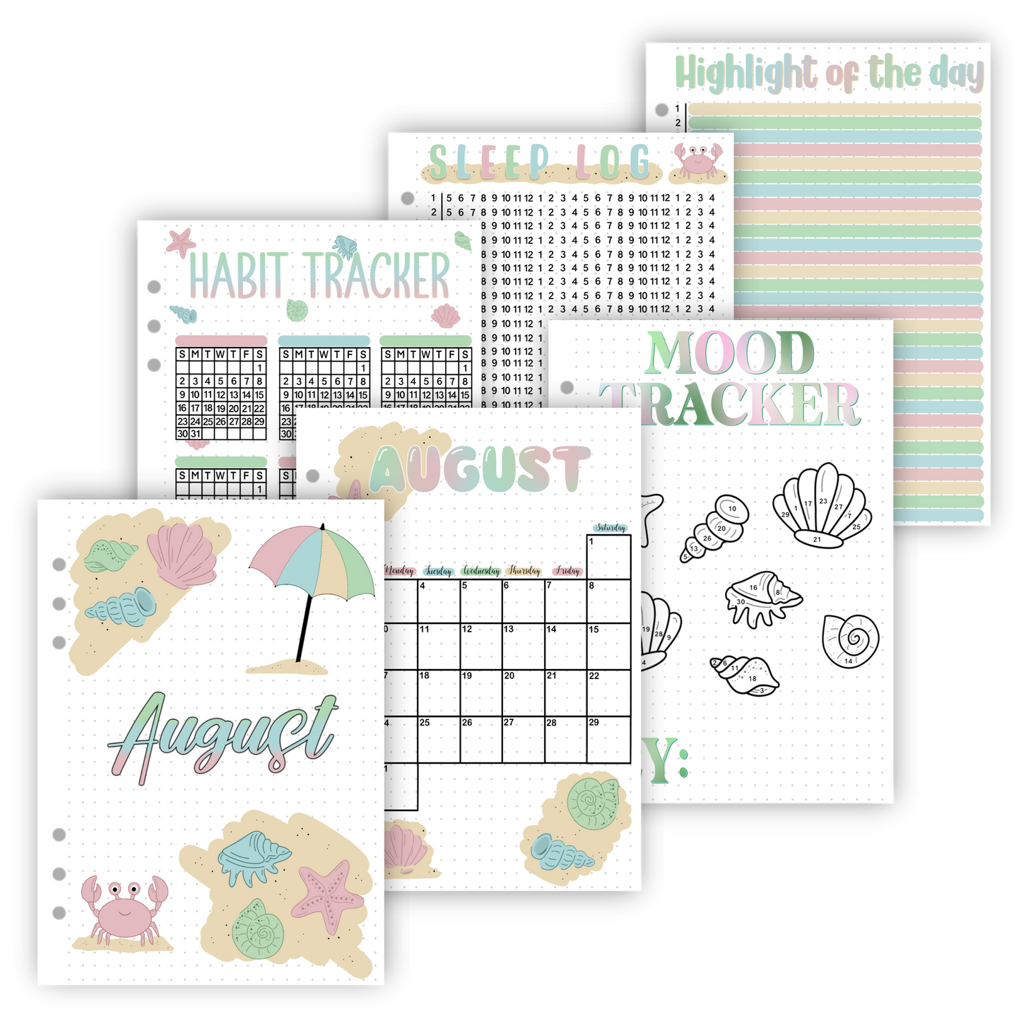 Premade Bullet Journal Spreads | 2026 Full Year