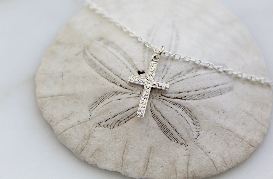 Spanish Cross necklace in Sterling Silver