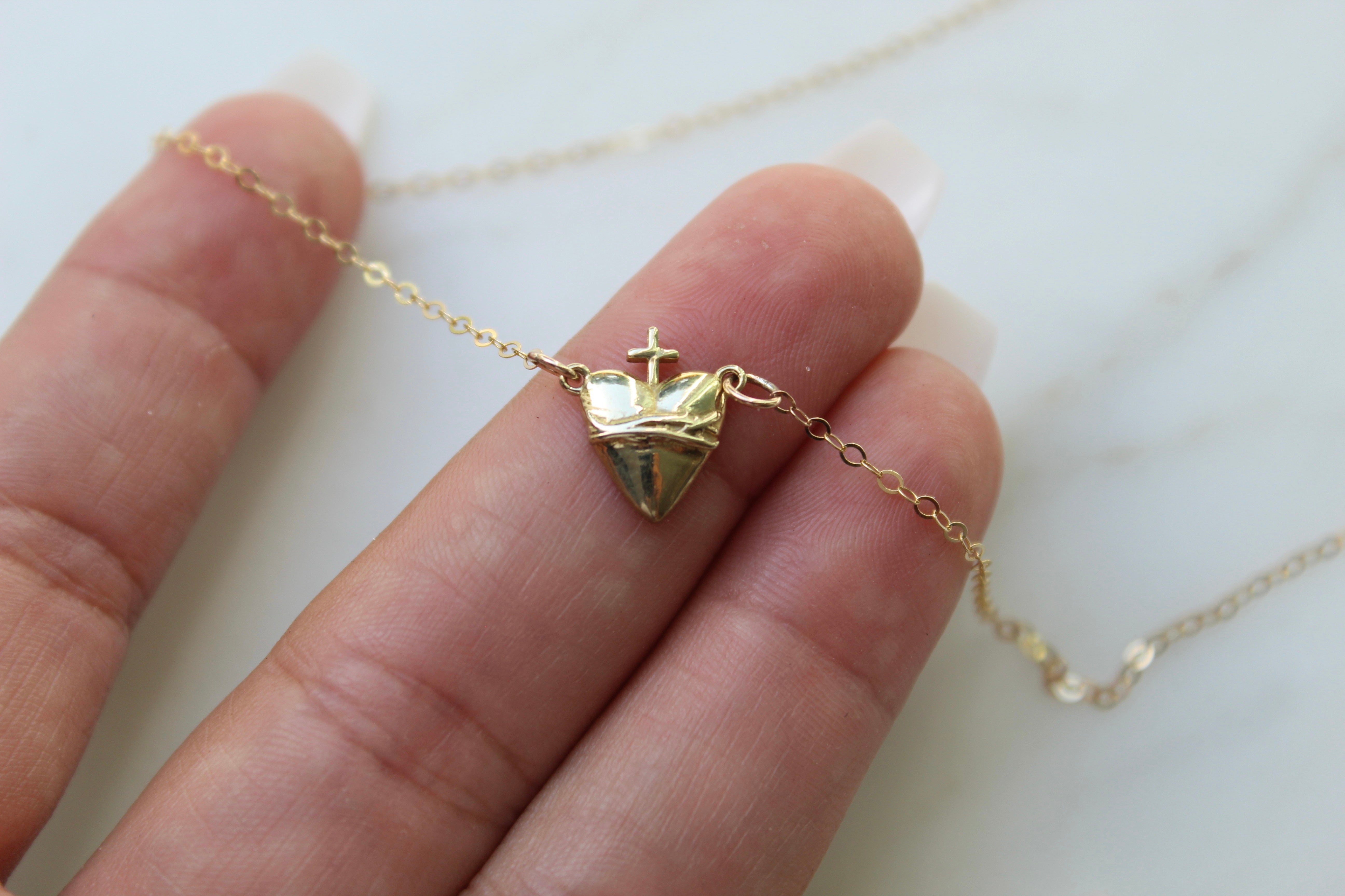 Holy Hearts™ Sacred Heart of Jesus Necklace