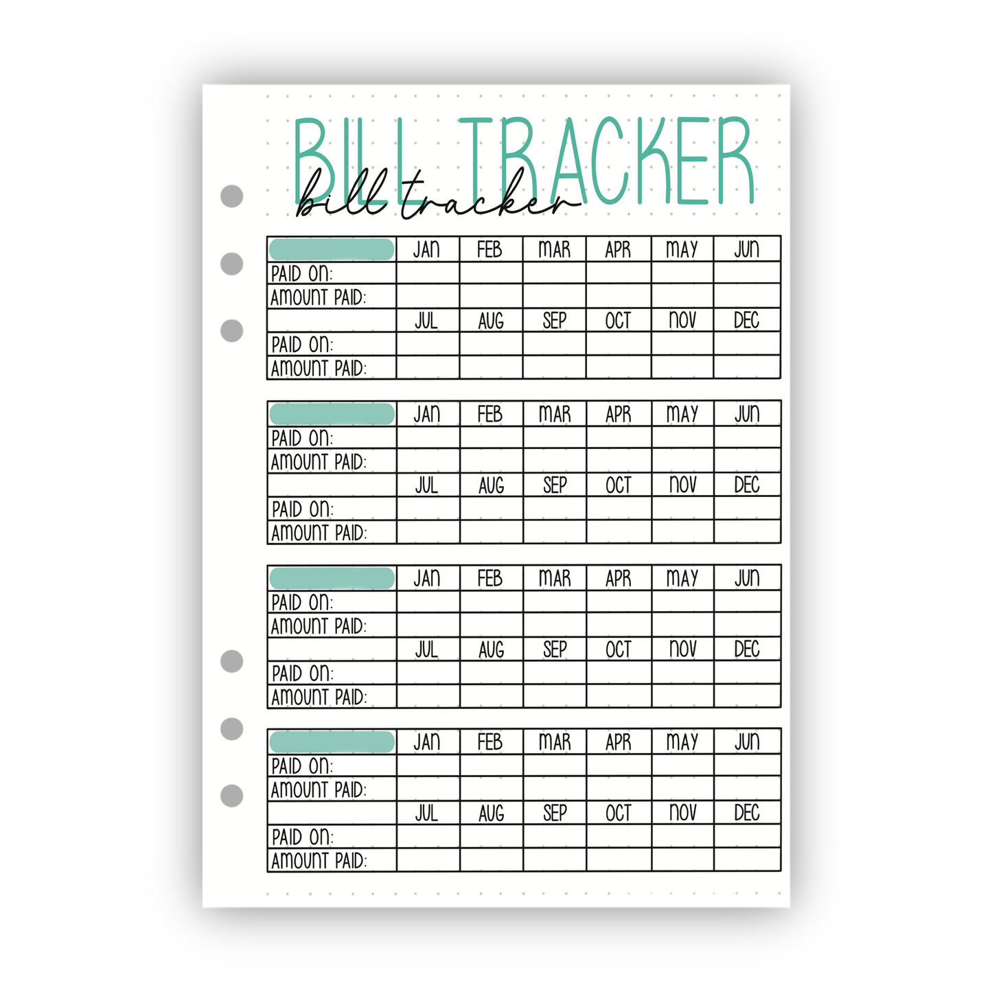 Bill Tracker