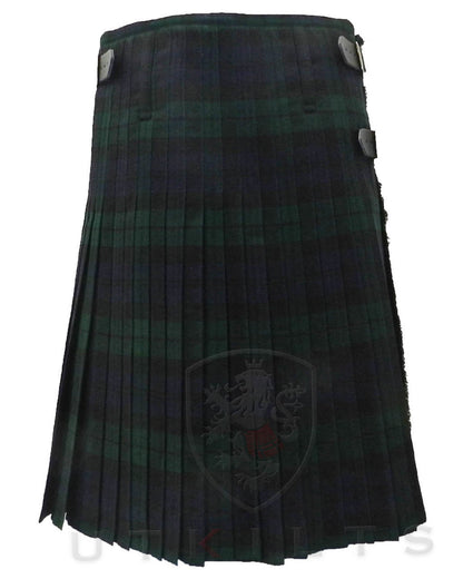 Traditional Kilt - Premium Wool, Black Watch