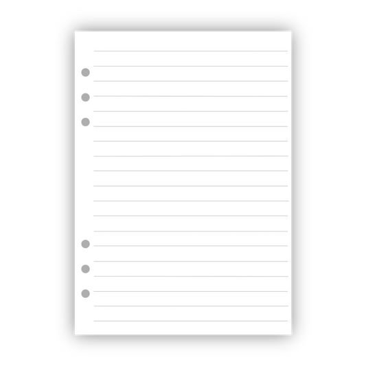 Blank Lined Page