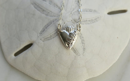 Holy Hearts™ Chaste Heart Of St. Joseph Necklace In Sterling Silver
