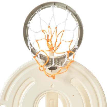 Kids Slide with Bus Play Structure Freestanding Bus Toy with Slide for Toddlers Bus Slide Set with Basketball Hoop