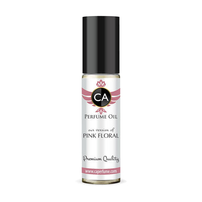 445- Pink Floral Body Oil Roll-On