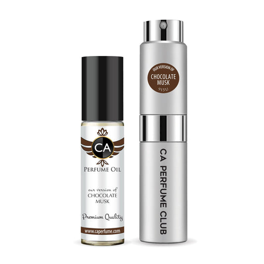 915- Chocolate Musk Duo Set Fragrance Oil and Perfume Spray Bundle