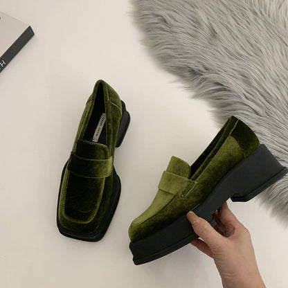 Chunky Platform Suede Casual Women Shoes