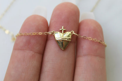 Holy Hearts™ Sacred Heart of Jesus Necklace