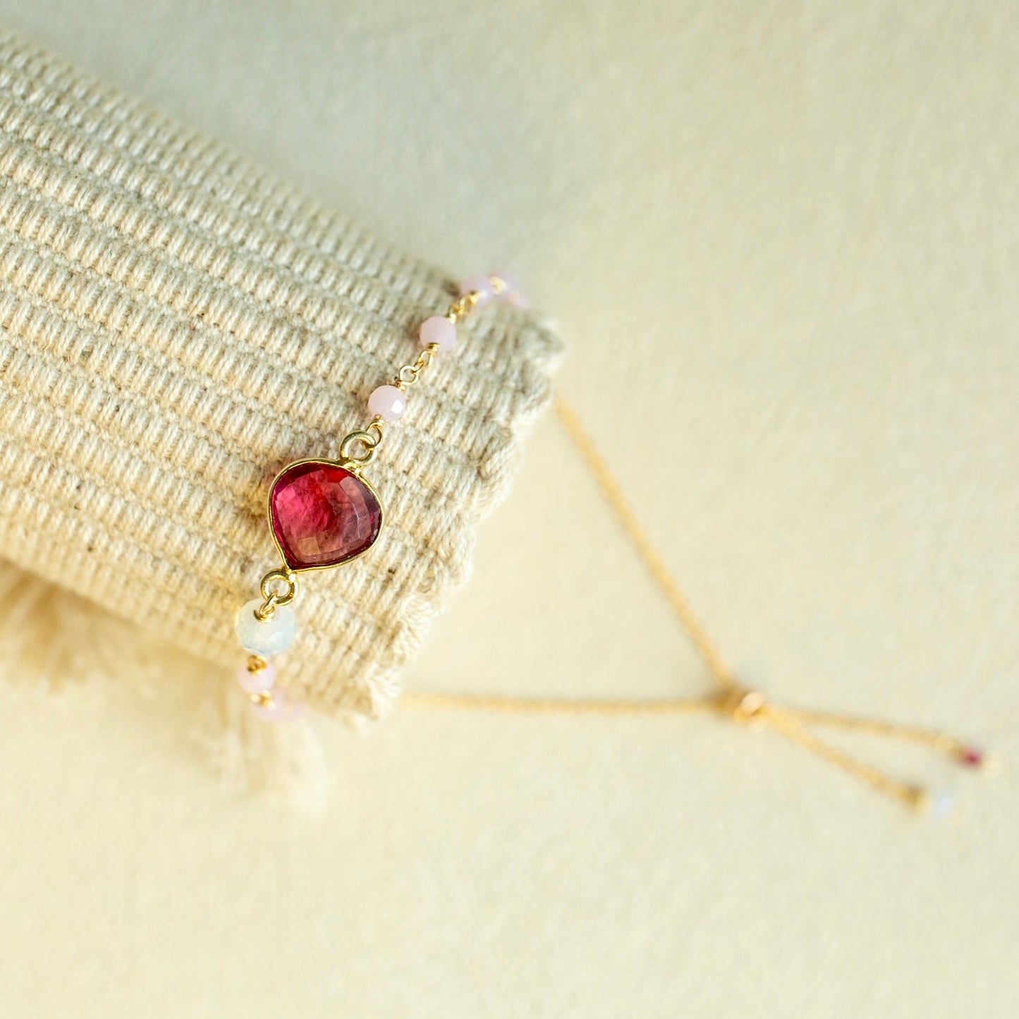 Pink Tourmaline Ballet Bracelet