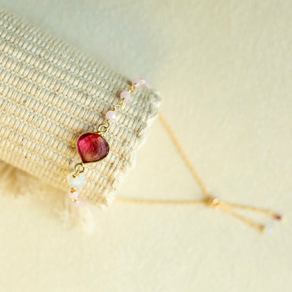 Pink Tourmaline Ballet Bracelet