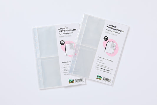 High Clarity A5 Binder Sleeves, Double Sided