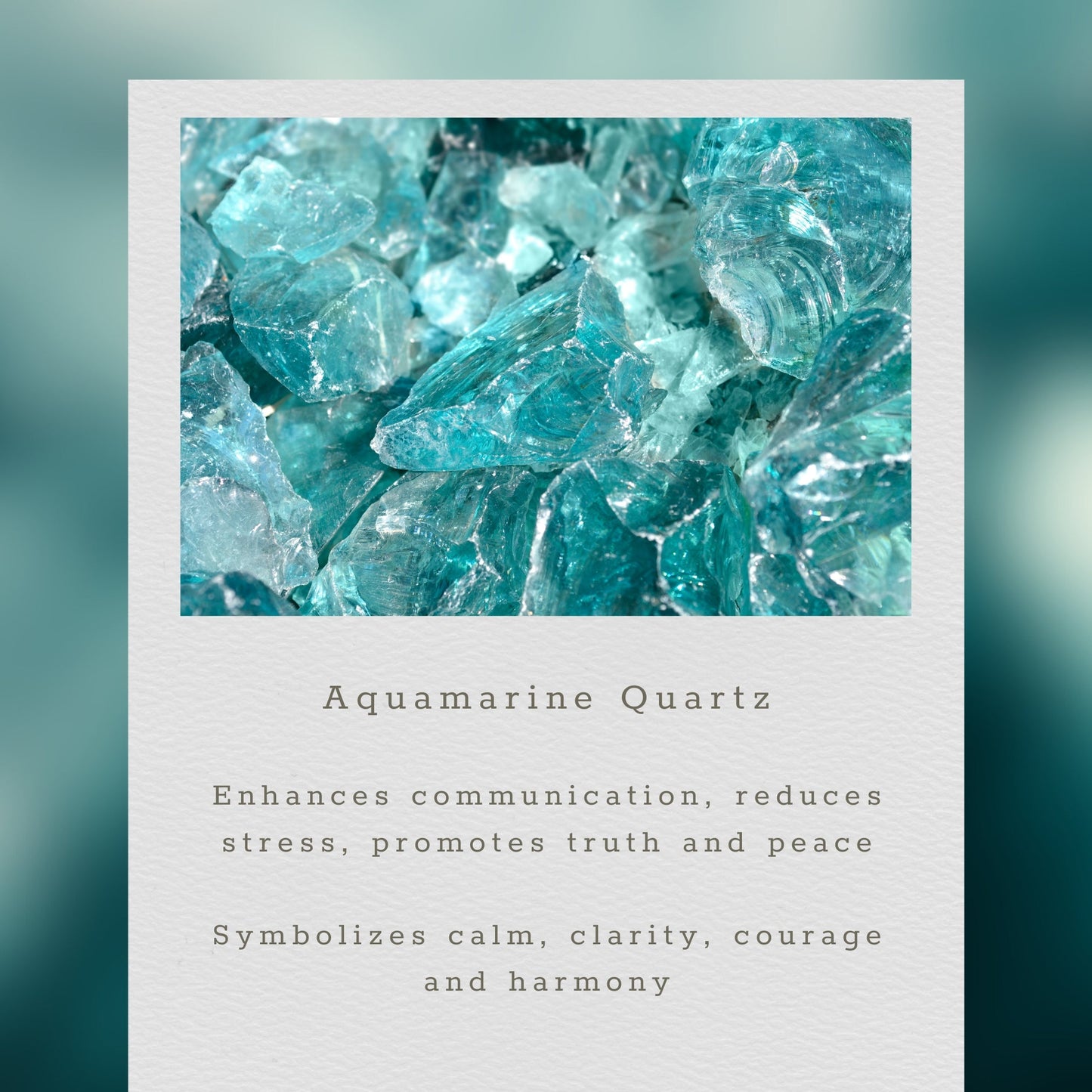 Aquamarine Quartz Mini Layering Necklace