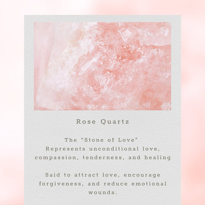 Rose Quartz Gemstone Mini Sparkler Necklace