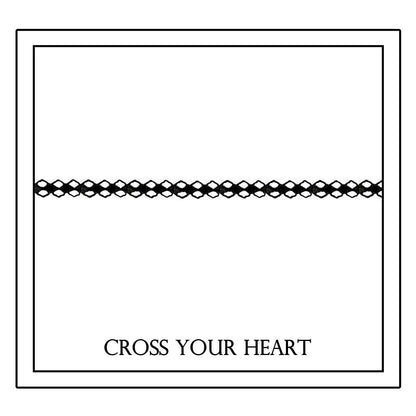 Leave Your Mark Collection "Cross Your Heart" Stitch  Pillowcase
