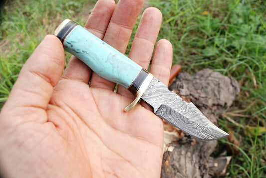 Custom Handmade Best Survival Knife - Damascus Steel