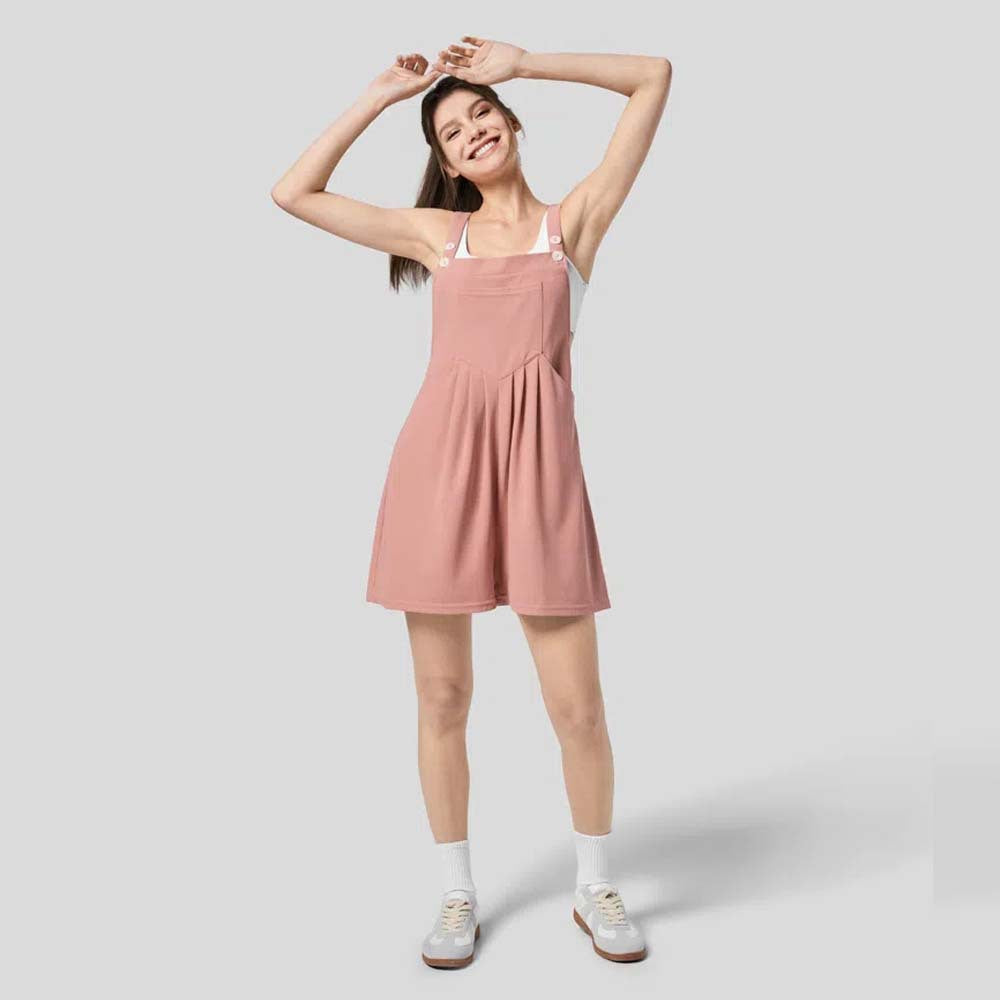 European and American spring and summer casual large pocket loose suspenders