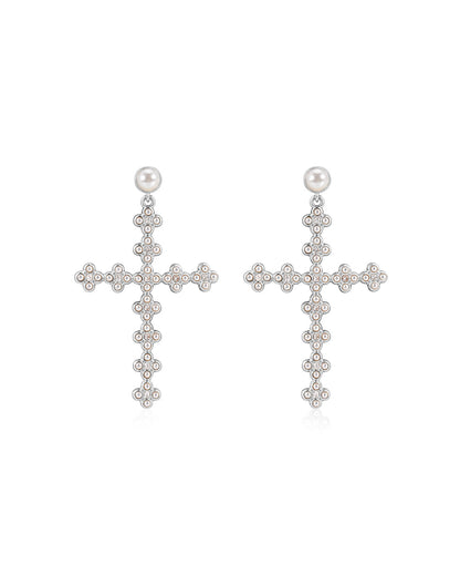 The Daisy Stud Cross Earrings