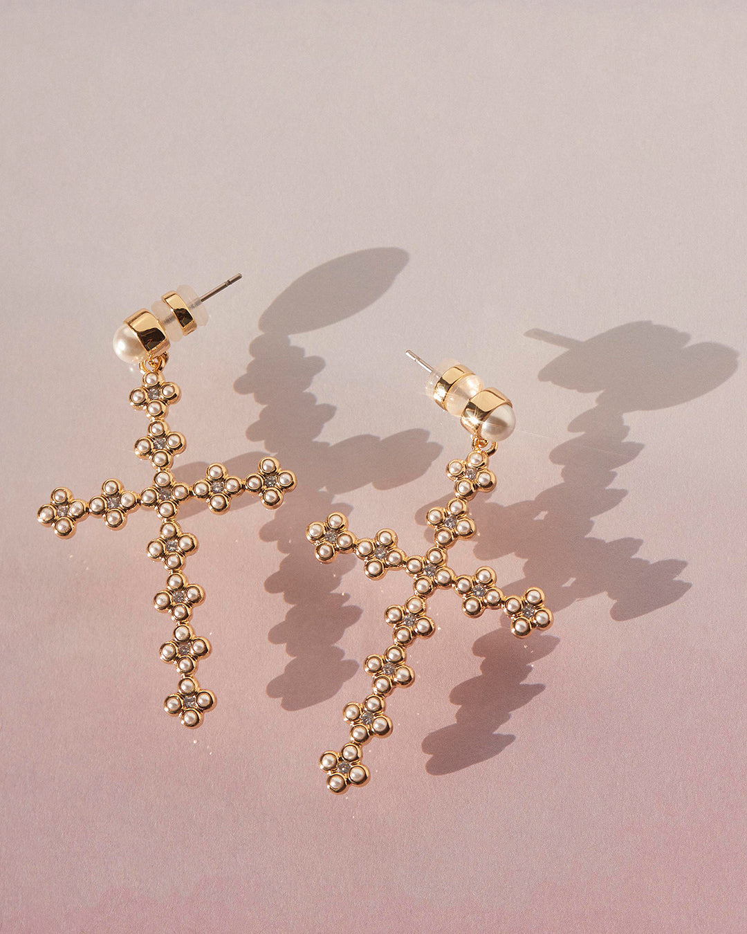 The Daisy Stud Cross Earrings