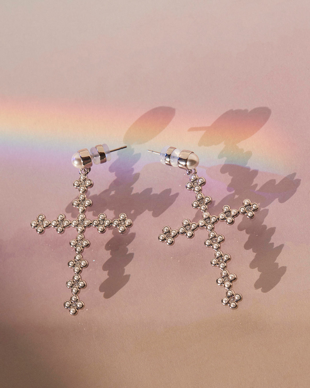 The Daisy Stud Cross Earrings