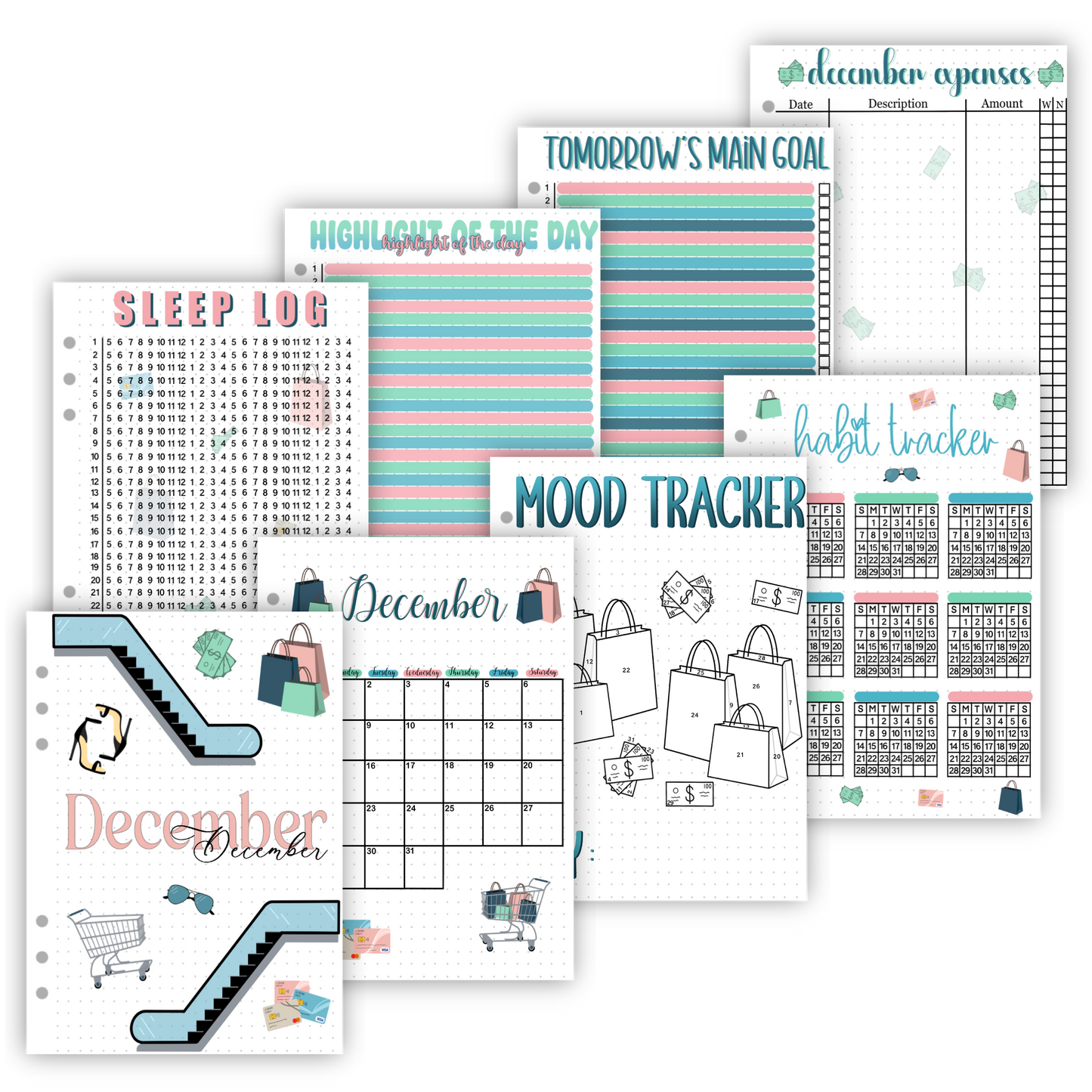2025 Monthly Page Sets