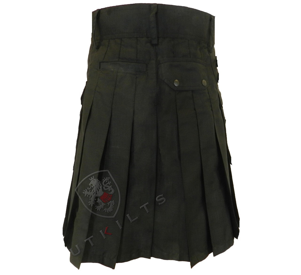 Utility Kilt – GlenTorin, Black Ripstop