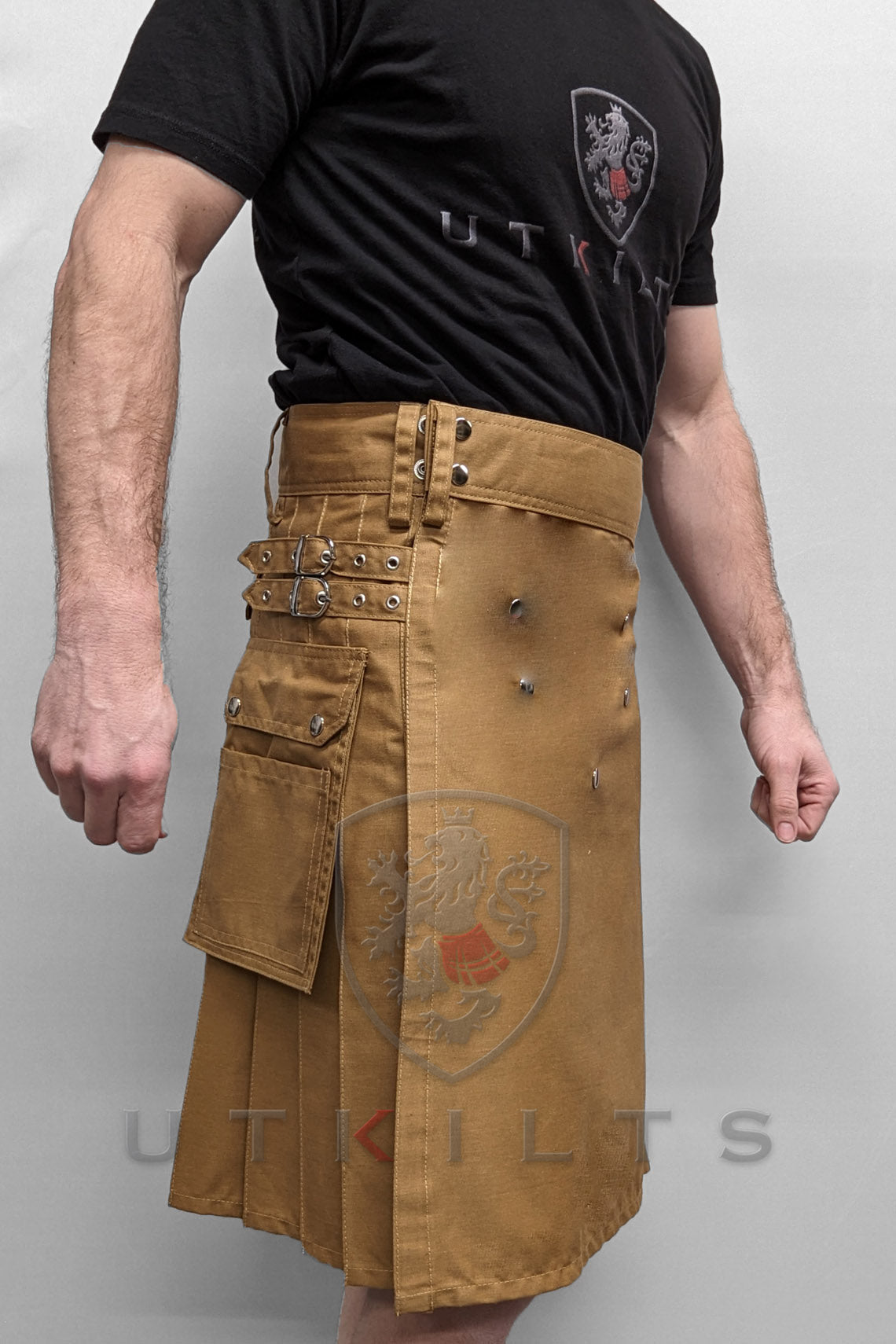 Utility Kilt – GlenTorin, Dark Khaki