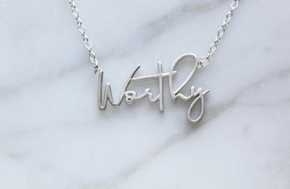 Worthy in Sterling Silver