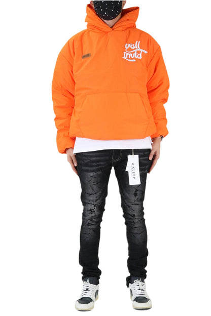 YAM Padded Crop Style Nylon Pullover Jacket