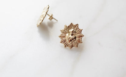 The Little Sacred Heart® Earrings in Gold Vermeil