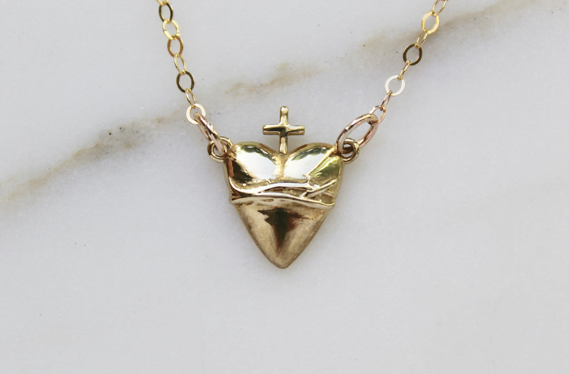 Holy Hearts™ Sacred Heart of Jesus Necklace