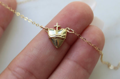 Holy Hearts™ Sacred Heart of Jesus Necklace