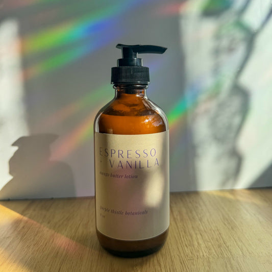 Espresso + Vanilla Mango Butter Lotion