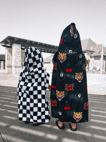 Classic checks | hooded towel