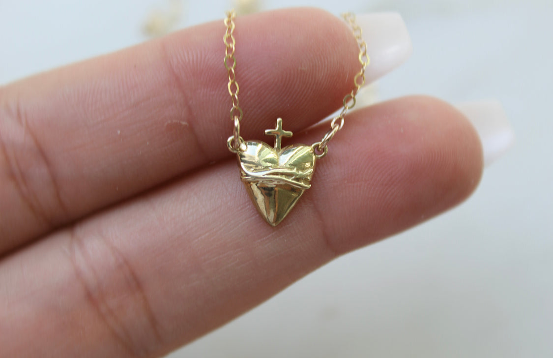 Holy Hearts™ Sacred Heart of Jesus Necklace