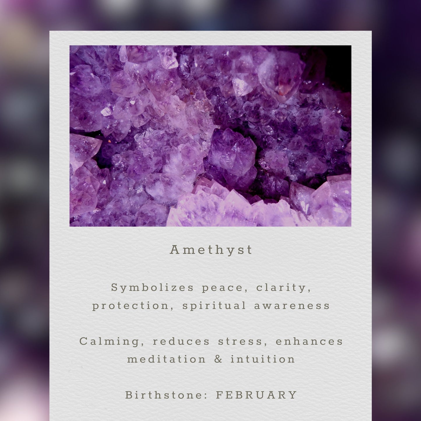 Amethyst Adjustable Stacking Bracelet