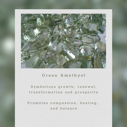 Green Amethyst Yoga Pendant