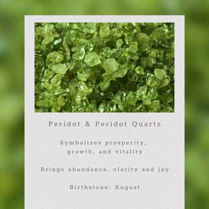 Peridot Green Quartz Gold Drop Earrings