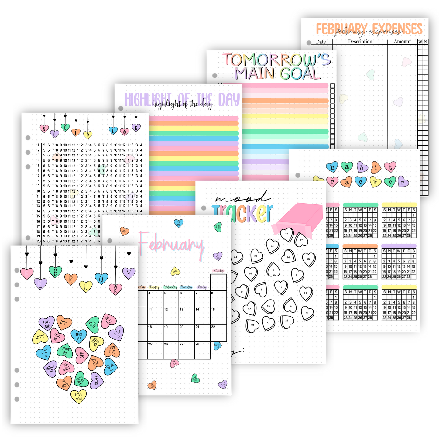 2025 Individual Monthly Holiday Pages