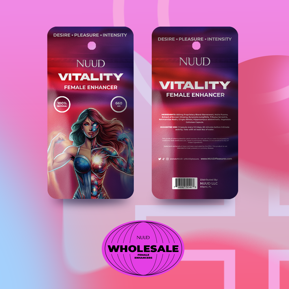 NUUD Libido Enhancers - 20 Units Case (Unit Price: $6.00)