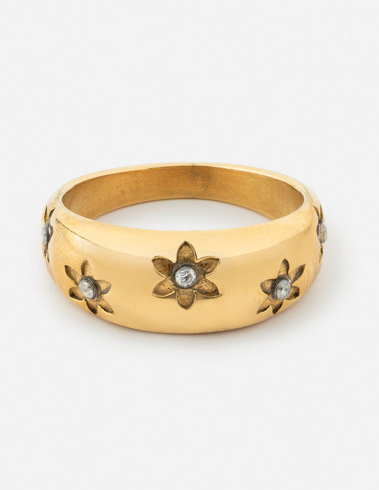 Floral Dome Ring
