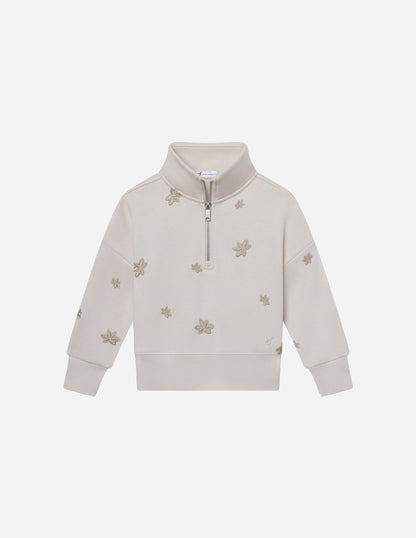 Floral Kids Half-Zip