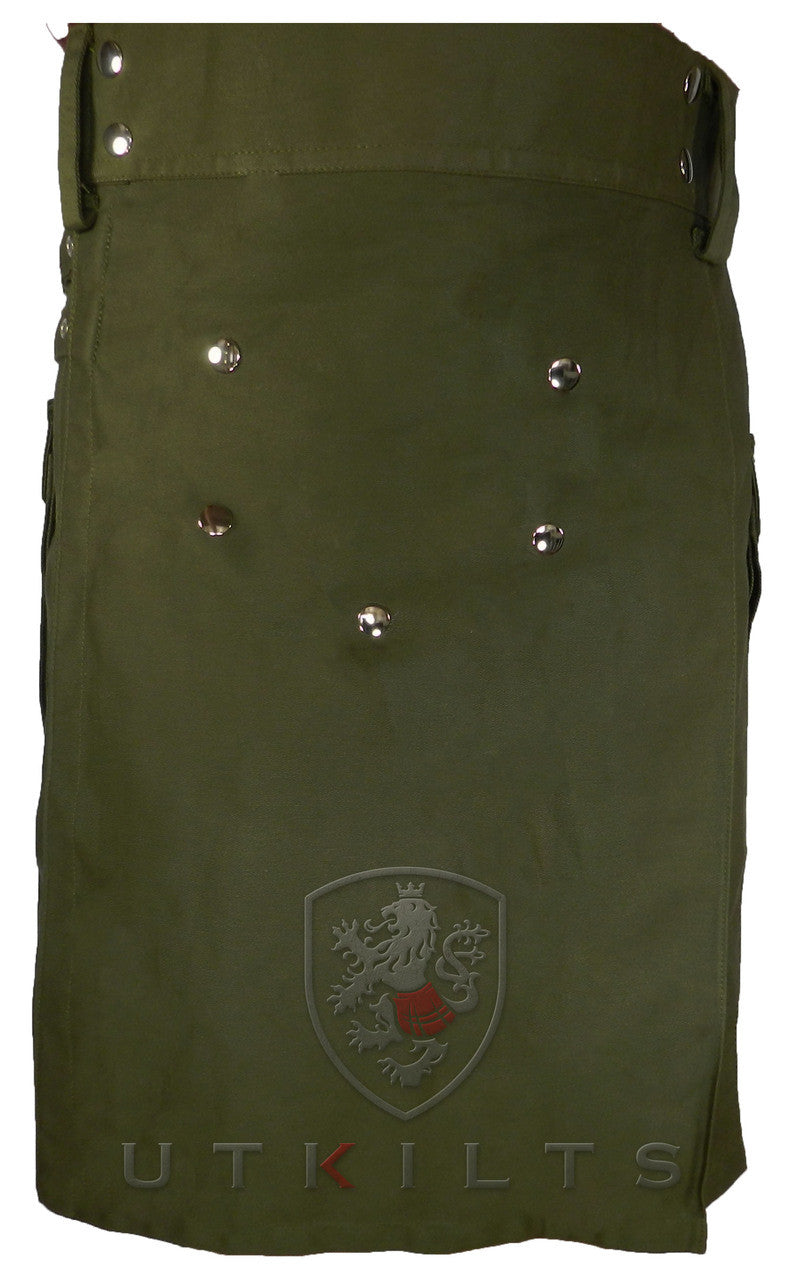 Utility Kilt – GlenTorin, Olive Green